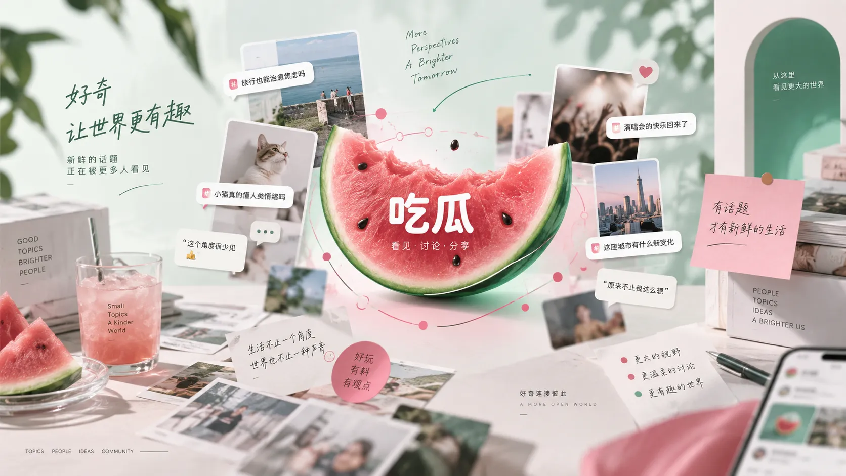 娱乐话题与资讯主题视觉